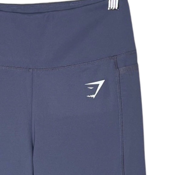 Gymshark Leggings Women Medium High Waisted Slate Lavender Purple Gym Athleisure - Picture 5 of 6